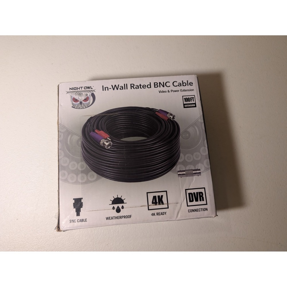 Night Owl 100ft BNC Video & Power Extension Cable | CAB-1004KV1 | Distressed Box - Picture 2 of 4